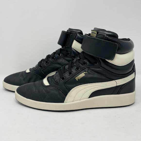 Puma Leather Sky Point Mid Pointed Toe Sneakers Womens Size 6.5 - Picture 1 of 9